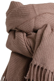 Keni scarf | Nude | Tørklæde med struktur fra Stylesnob