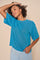 Kit SS Tee | Blue Aster | T-shirt fra Mos Mosh