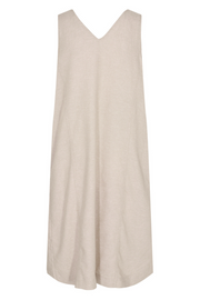 Lava Dress V | Sand Melange | Kjole fra Freequent