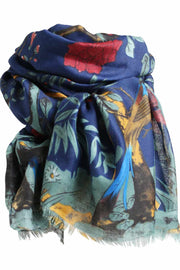 Leaf Scarf | Blue | Tørklæde fra Stylesnob
