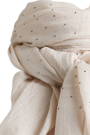 Leah scarf | Nude | Tørklæde med nitter fra Stylesnob