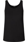 Alma Tanktop | Schwarz | Top mit breiten Trägern von Liberté Essentiel