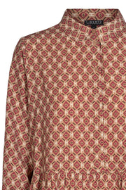 Kenya Shirt Dress | Beige | Kjole med print fra Liberté