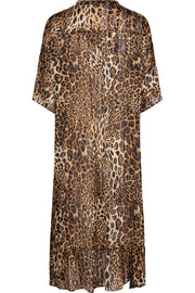 Karoline Dress | Leo / Sort | Kjole med leopardprint fra Liberté