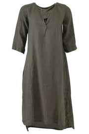 Lima Kaftan Dress | Army | Kjole fra Black Colour