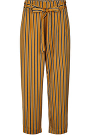 AILA PANTS | Sennep farvet | Stribet bukser fra LOLLYS LAUNDRY