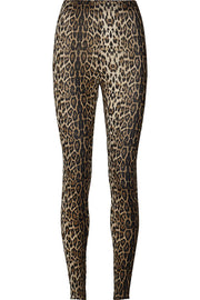 DOLLY | Leopard | Leggings med elasik ved fod fra LOLLYS LAUNDRY