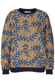 Juno blouse | Gold | Guld sweatshirt med palietter fra Lollys Laundry