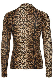 Ellen Blouse | Leopard | Bluse med print fra Lollys Laundry