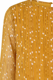 Jenny blouse | Mustard | Bluse med print fra Lollys Laundry