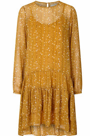 Piper dress | Mustard | Kjole med print fra Lollys Laundry