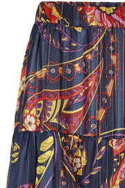 Cokko skirt | Mørkeblå | Blomstret nederdel fra Lollys Laundry