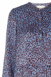 NEE DRESS | Blå | Maxi kjole med print fra Lollys Laundry