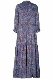 NEE DRESS | Blå | Maxi kjole med print fra Lollys Laundry