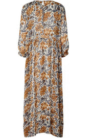 Gudrun Dress | Råhvid | Lang kjole med paisley print fra Lollys Laundry