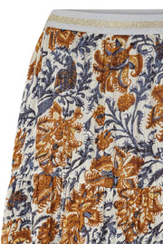Bonny Skirt | Råhvid | Lang nederdel med paisley print fra Lollys Laundry