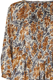 Gudrun Dress | Råhvid | Lang kjole med paisley print fra Lollys Laundry