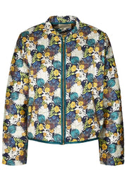 Emilia Jacket | Green flower print | Jakke fra Lollys Laundry