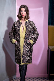 ELISA JACKET | Leopard | Frakke fra LOLLYS LAUNDRY