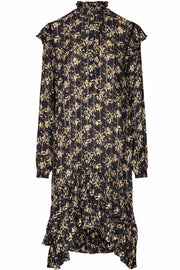 Frille Dress | Sort | Kjole med print fra Lollys Laundry