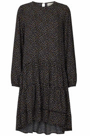 Piper Dress | Sort | Kjole med print fra Lollys Laundry
