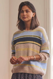 NINA JUMPER | Multi Light Blue | Sweater fra LOLLY'S LAUNDRY