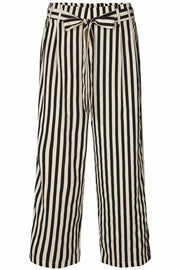 AILA PANT | Sort & Hvid | Stribede bukser fra LOLLYS LAUNDRY