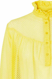 DELORA SHIRT | Yellow | Gul blonde skjorte fra LOLLYS LAUNDRY