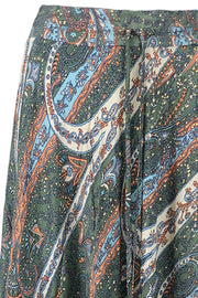 LUNA frill maxi skirt | Olive Mist | Nederdel fra Black Colour