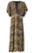 LUNA waistline kaftan dress | Exotic Leo | Kjole fra Black Colour