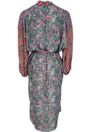 Luna Long Kimono | Fuchsia Bloom | Kimono fra Black Colour