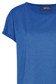 Kay Tee | True Blue | T-shirt med glimmer fra Mos Mosh