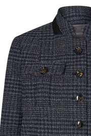 Selby Boucle Jacket | Navy Iris | Blazer fra Mos Mosh