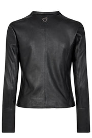 Metha Leather Jacket | Black | Jakke fra Mos Mosh