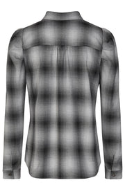 Ciana Fade Check Shirt | Smoked Pearl | Skjorte fra Mos Mosh