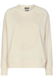 Ace Embroidery Sweatshirt | Ecru | Sweatshirt fra Mos Mosh