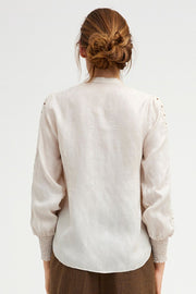 Lara shirt | Creamy Beige | Skjorte fra Gustav