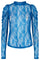 Leena Lace Blouse | New Blue | Skjorte fra Co'couture