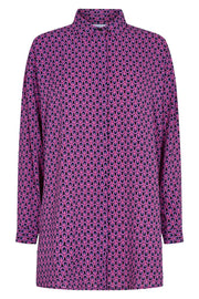 Edna LS Shirt | Pink Blue Print | Skjorte fra Liberté