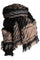 Mera scarf | Black | Vaflet tørklæde med print fra Stylesnob