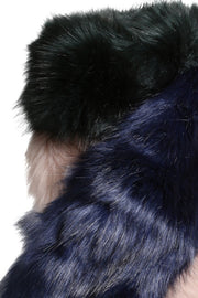 Meri collar | Denim blue | Faux fur tørklæde fra Stylesnob
