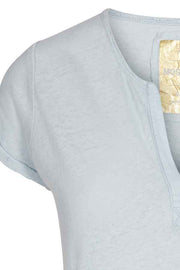 TROY TEE | Light blue | Lyseblå basis T-shirt fra MOS MOSH