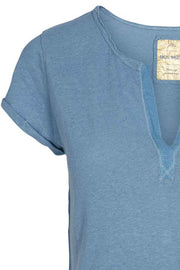 TROY TEE | Vintage blue | Basis t-Shirt fra MOS MOSH