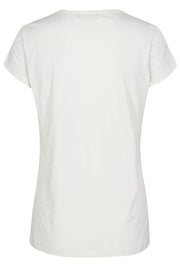 CRAVE RIVET TEE SS | Ecru | T-shirt fra MOS MOSH