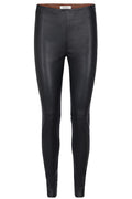 Lucille Stretch Leather Legging | Sort | Læder leggings fra Mos Mosh