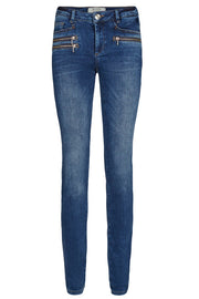 BERLIN ZIP JEANS | Blue denim | Jeans fra MOS MOSH