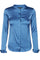 MATTIE SATIN SHIRT | Blå | Satin skjorte fra MOS MOSH