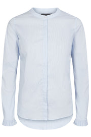 Mattie Check Shirt | Lyseblå | Skjorte med tern fra Mos Mosh