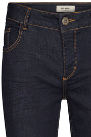 Sumner Hybrid Jeans | Mørkeblå | Ankel jeans i mørk denim fra Mos Mosh