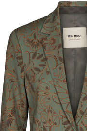 Cobb Marrakech Blazer | Grøn | Blazer med print fra Mos Mosh